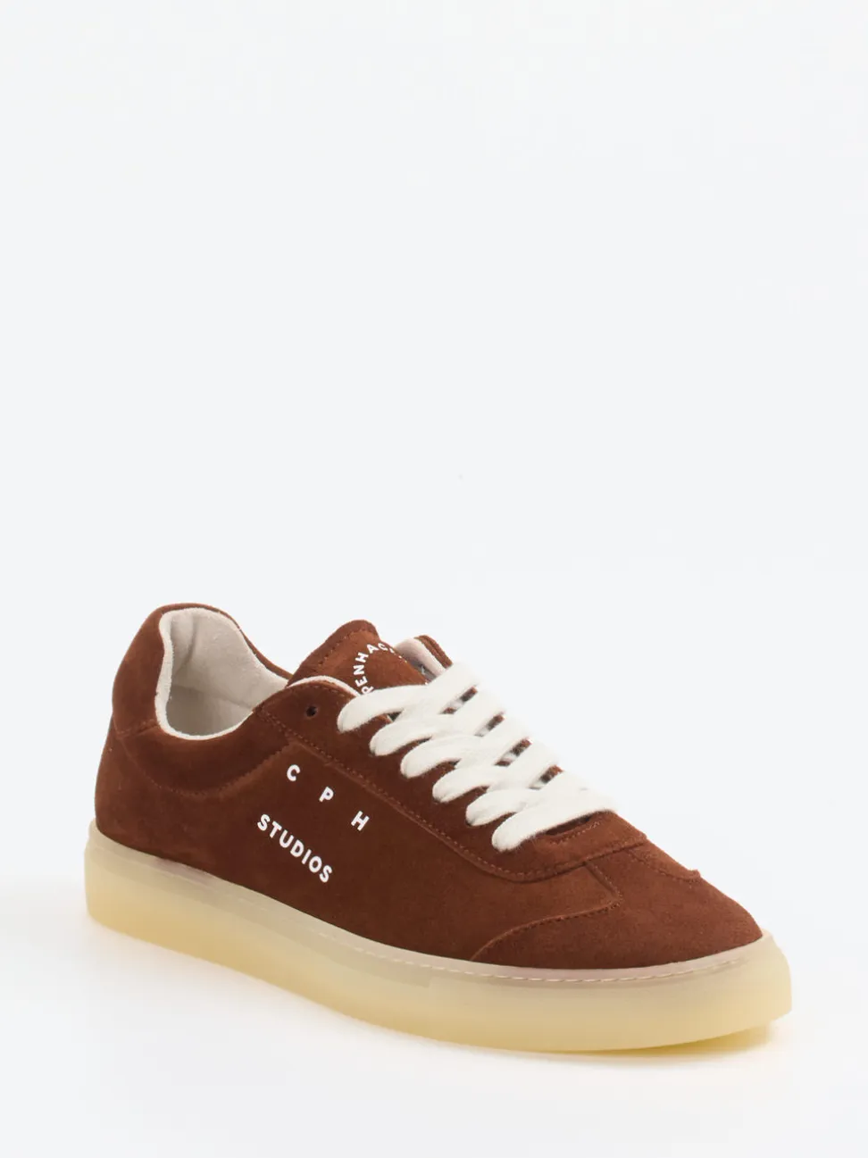 Copenhagen – Sneaker aus Veloursleder rostbraun