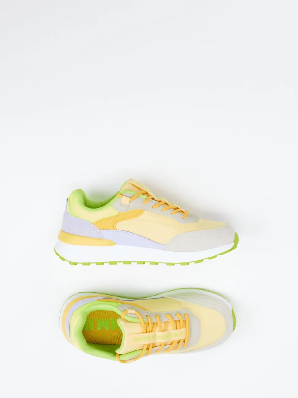 Gioseppo – Sneaker aus Veloursleder in Gelb