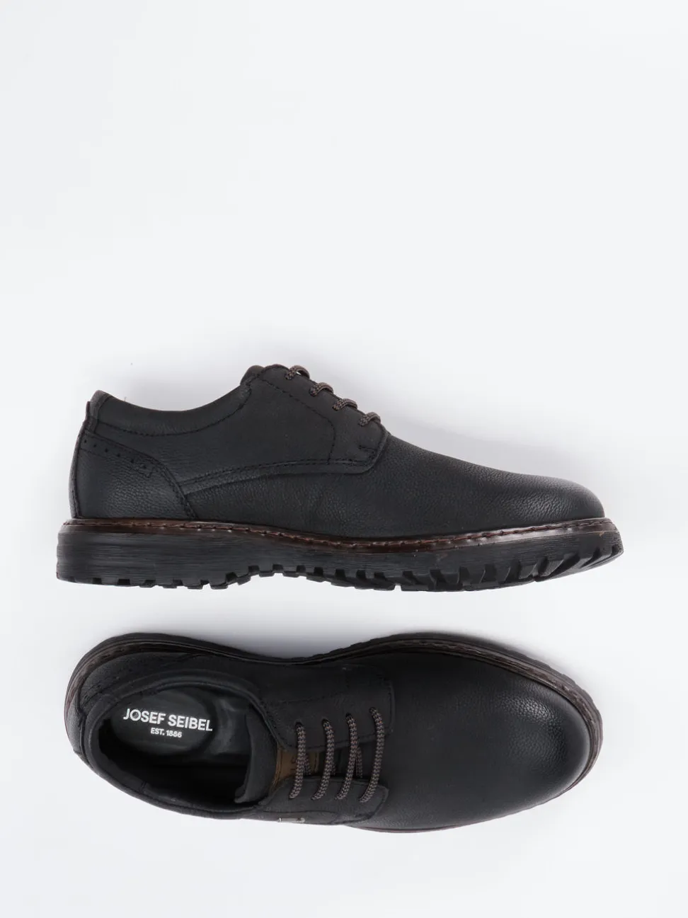 Josef Seibel – Derby-Schnürschuh aus Nubukleder schwarz