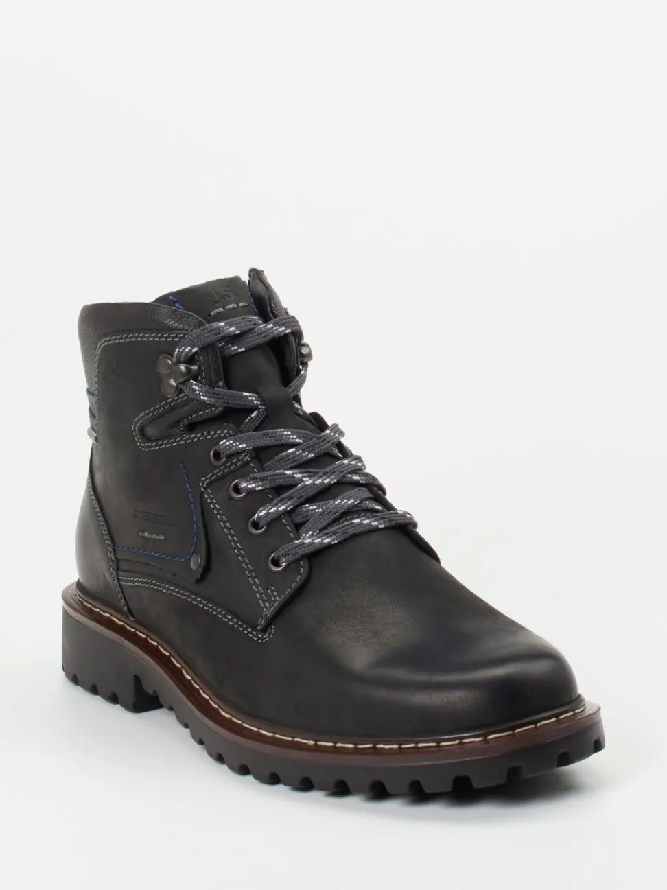 Josef Seibel – Schnürboots aus Fettleder Anthrazit