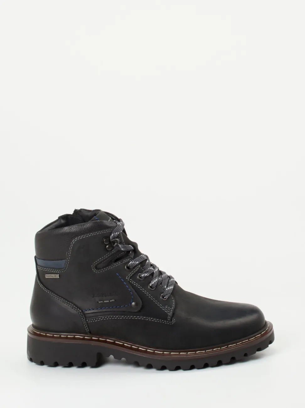 Josef Seibel – Schnürboots aus Fettleder Anthrazit