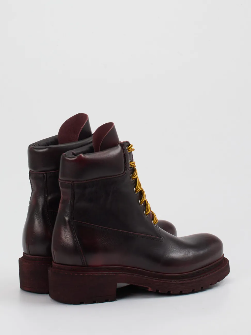 Konstantin Starke – Schnürboots aus Kalbleder Bordeauxrot