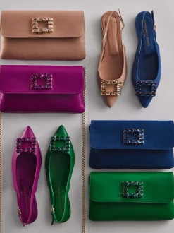 Konstantin Starke – Slingback-Ballerinas aus Lammleder pink