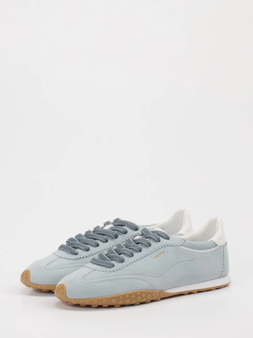THE HOFF BRAND – Sneaker aus Veloursleder taubenblau